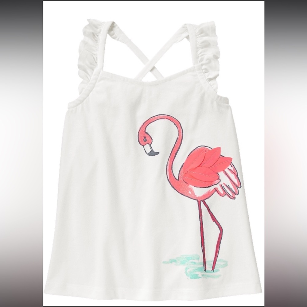 NWT Gymboree ICE CREAM PARLOR Flamingo Tank 6 7